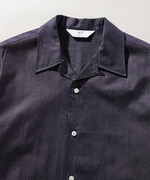 「417 EDIFICE」 長袖シャツ LARGE ネイビー メンズ_画像6