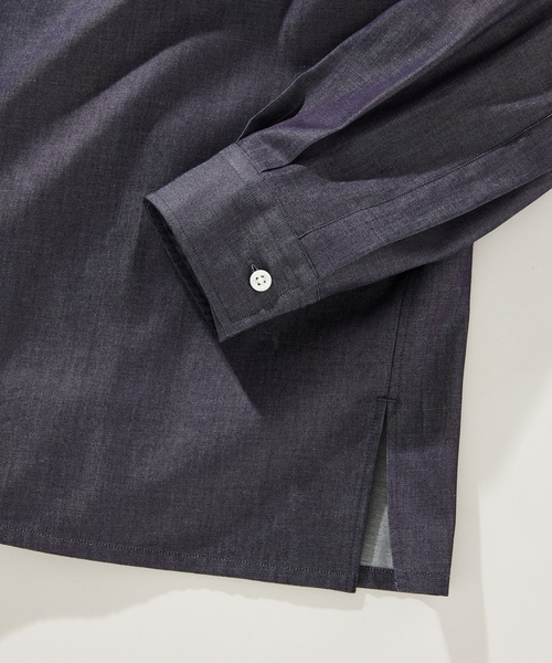 「417 EDIFICE」 長袖シャツ LARGE ネイビー メンズ_画像10