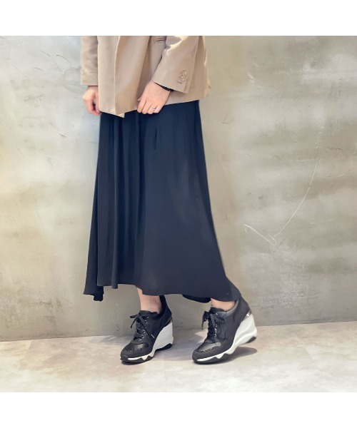 ❤️極美品❤️DIANA ダイアナ レースアップシューズ ブラック 24.5 diana スニーカー 「9cm」美脚ヒールアップスニーカー