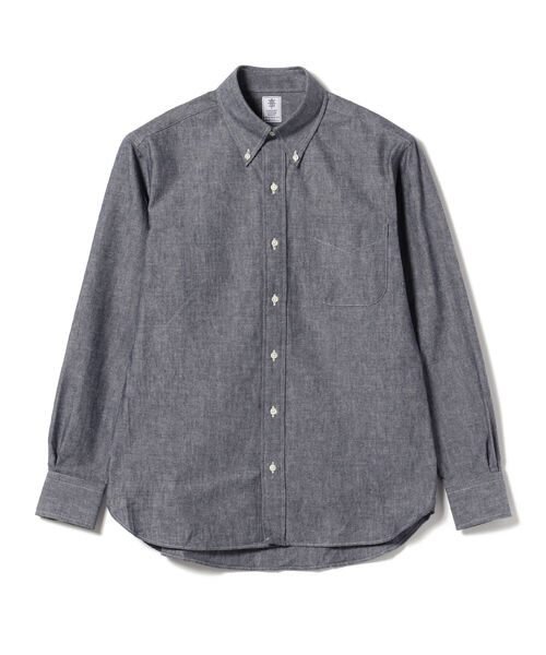 BEAMS F シャンブレー ボタンダウンシャツ メンズ BEAMS F シャツ / シャンブレー ボタンダウンカラーシャツ