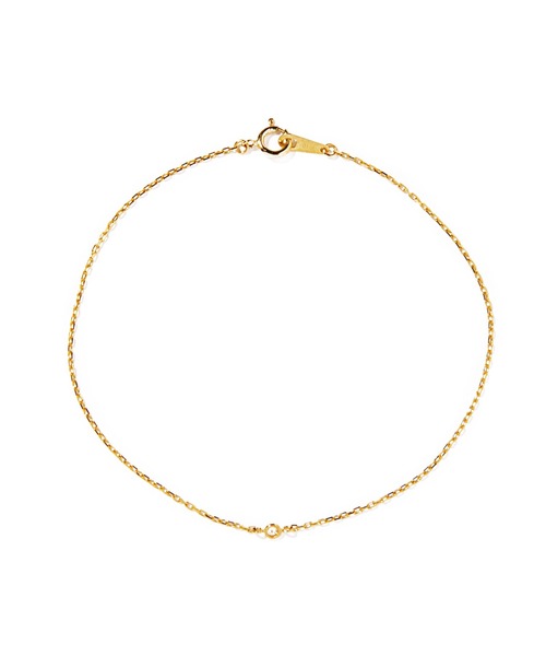 ブレスレット 「les bon bon」diamond chain bangle ダイアチェーンブレスレット バングル BOB5 レディースの画像