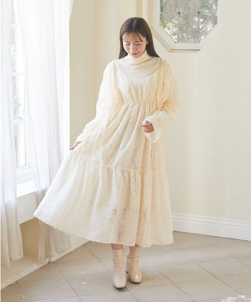 Areeam（アリーム） ワンピース カットジャガードキャミワンピース