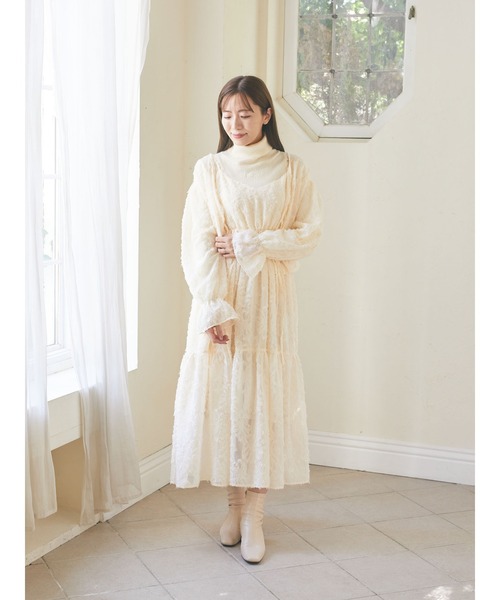 Areeam（アリーム） ワンピース カットジャガードキャミワンピース