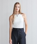 タンクトップ ノースリーブ 「H」リブアメリカ...の詳細画像4
