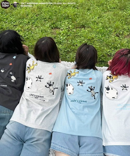 AS KNOW AS（アズノゥアズ） tシャツ アクリルキーホルダー付き ひつじ