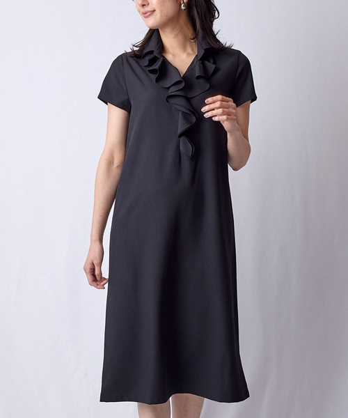 【NARACAMICIE】衿付きフリルワンピース新品未使用　サイズ4 NARACAMICIE（ナラカミーチェ） ワンピース 「br」「NARACAMICIE」衿