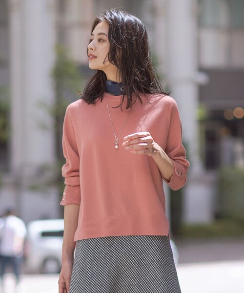 ニット セーター 「洗える」SEMI WORSTED WOOL クルーネック ニット レディース J.PRESS ニット セーター 「洗える」SEMI WORSTED WOOL クルー