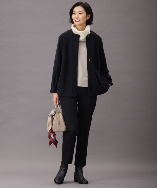 J.PRESS ニット セーター 「洗える」SEMI WORSTED WOOL クルー