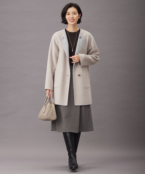 J.PRESS ニット セーター 「洗える」SEMI WORSTED WOOL クルー