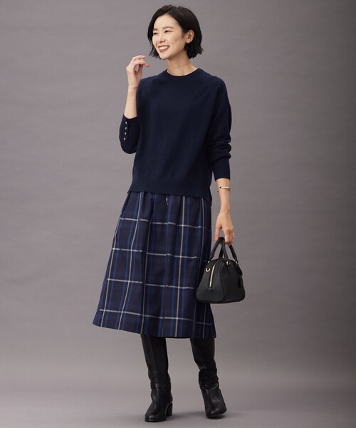 ニット セーター 「洗える」SEMI WORSTED WOOL クルーネック ニット レディース J.PRESS ニット セーター 「洗える」SEMI WORSTED WOOL クルー