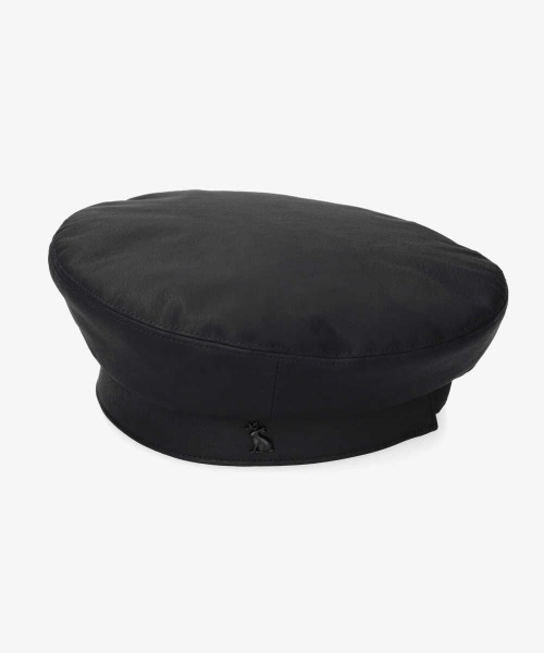 ブラック ベレー帽 本革 Arth arth（アース） 帽子 ベレー帽 arth Leather Beret / アース メンズ