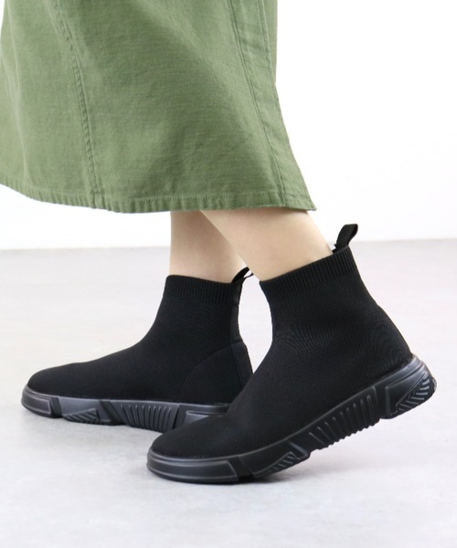 LOVEHUNTER（ラブハンター） スニーカー ニット素材 ハイカット