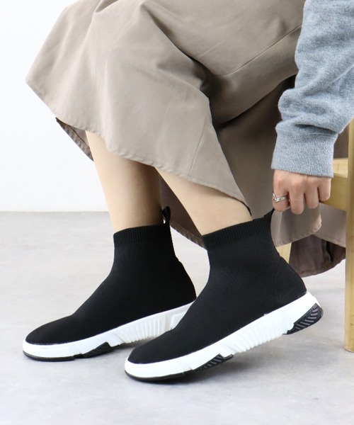 LOVEHUNTER（ラブハンター） スニーカー ニット素材 ハイカット