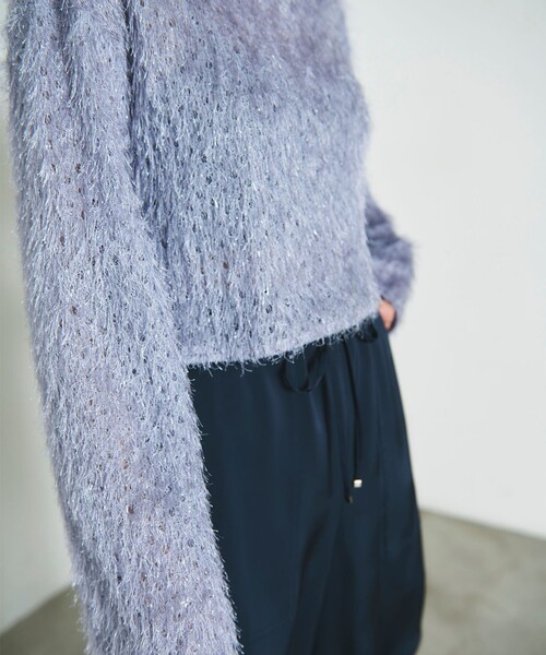 GRACE CONTINENTAL（グレースコンチネンタル） tシャツ ラメフリンジ