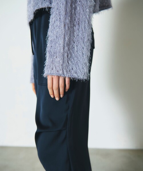 グレースコンチネンタル（GRACE CONTINENTAL）/ラメフリンジカットトップ GRACE CONTINENTAL（グレースコンチネンタル） tシャツ ラメフリンジ