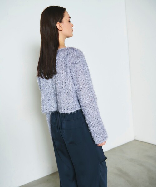 GRACE CONTINENTAL（グレースコンチネンタル） tシャツ ラメフリンジ