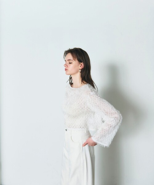 GRACE CONTINENTAL（グレースコンチネンタル） tシャツ ラメフリンジ