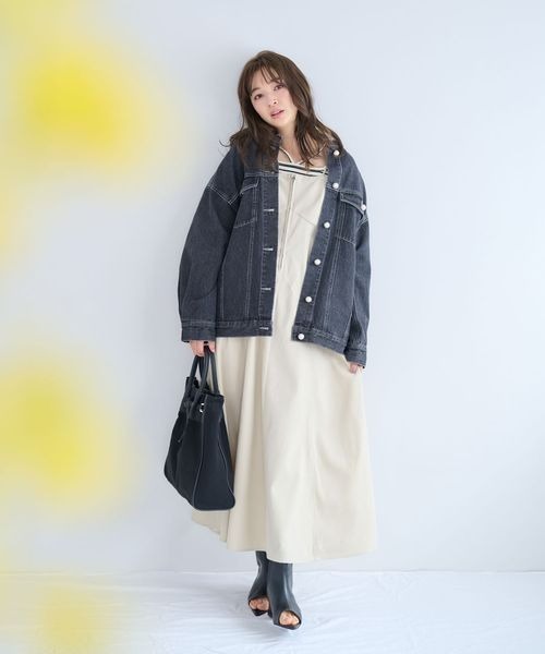 mysty woman ワンピース フロントZIPキャミワンピ 101907