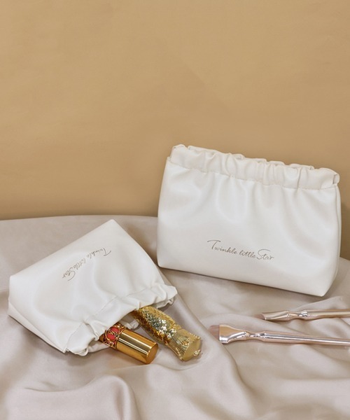 Pochi Pouch ポーチ Pouch/「2サイズ展開」プリーツ バネ口