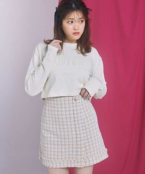 LANTINAM（ランティナム） パンツ チェックツイードスコート