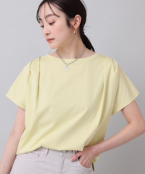 新品☆未着用タグ付き【UNTITLED】トップス プルオーバー UNTITLED tシャツ 「コットン100／8色展開」肩タックプル