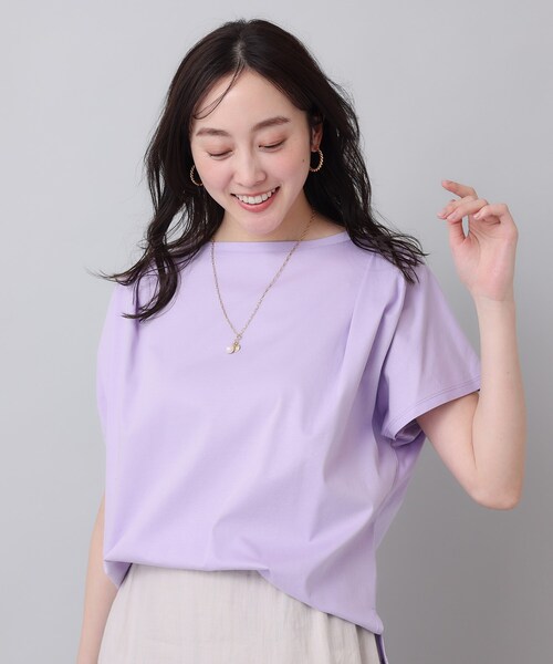 新品☆未着用タグ付き【UNTITLED】トップス プルオーバー UNTITLED tシャツ 「コットン100／8色展開」肩タックプル