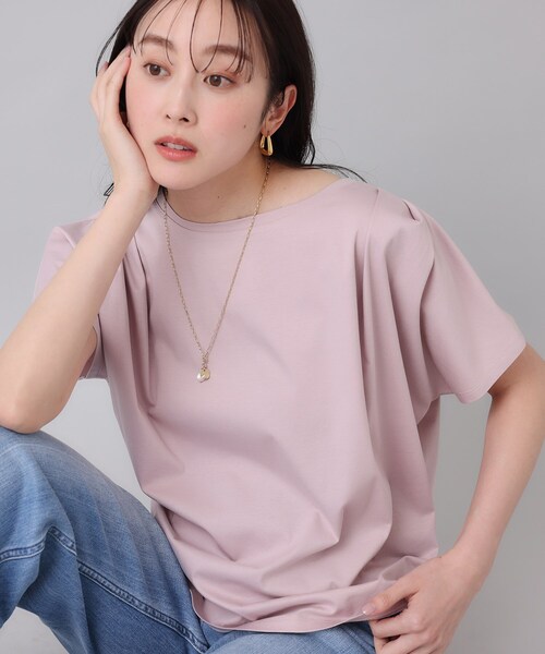 新品☆未着用タグ付き【UNTITLED】トップス プルオーバー UNTITLED tシャツ 「コットン100／8色展開」肩タックプル