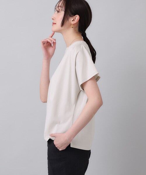 UNTITLED tシャツ 「コットン100／8色展開」肩タックプル
