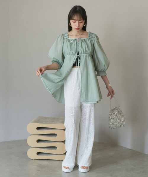 【新品未使用】Rosy Monster LUNAチュニックブラウス パフスリーブ 3059002069864136_01_8448w.jpeg