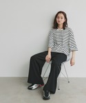 tシャツ ワイドシルエット ショート丈Tシャツ...の詳細画像5
