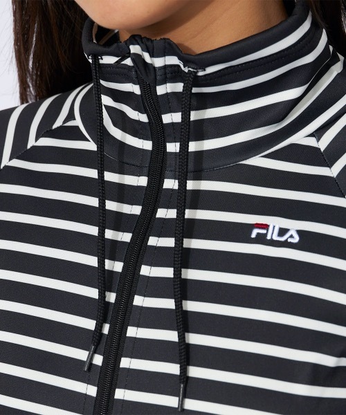 FILA 水着 「FILA/フィラ」レディースボーダーUVウェア付水着4