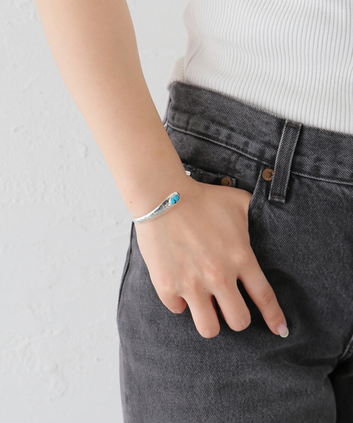 IENA ブレスレット 「PREEK/プリーク」STONE TWIST BANGLE バングル 