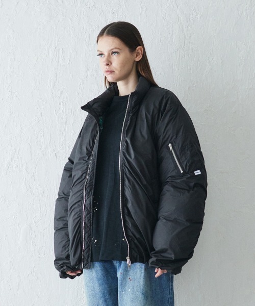 ダウンジャケット ダウン rehacer : Volume MA-1 Down Jacket / ボリューム MA-1 ダウンジャケットの画像