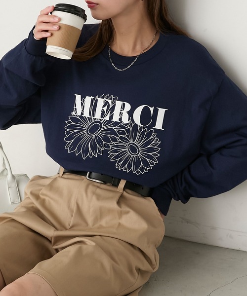 GILDAN tシャツ アソートロゴ オーバーサイズ プリント ロンTEE