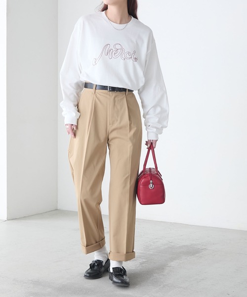 GILDAN tシャツ アソートロゴ オーバーサイズ プリント ロンTEE