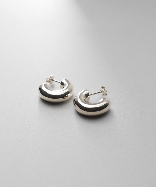 COCOSHNIK（ココシュニック） ピアス シルバー ホロウフープピアス