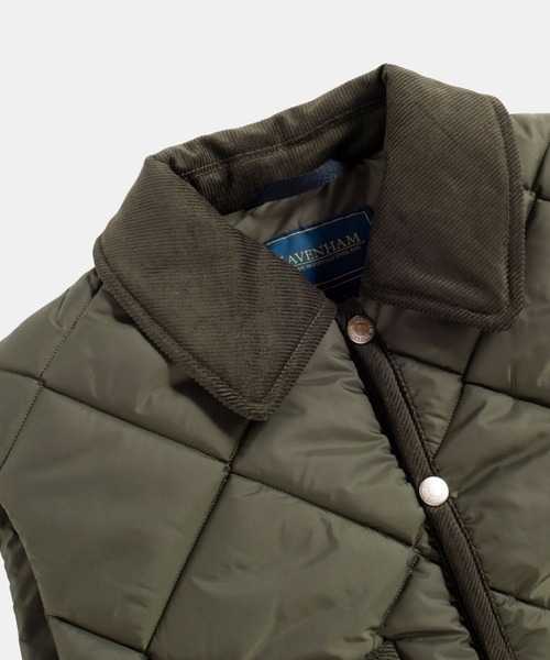 LAVENHAM ベスト ジレ Big Quilt Cropped Raydon Gilet Womens
