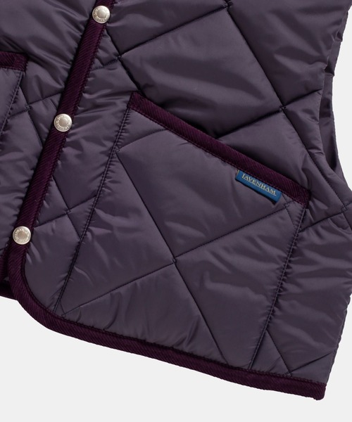 LAVENHAM ベスト ジレ Big Quilt Cropped Raydon Gilet Womens