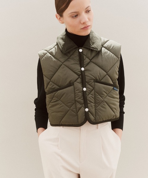 LAVENHAM（ラベンハム） ベスト ジレ Big Quilt Cropped Raydon Gilet