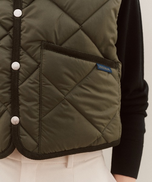 LAVENHAM ベスト ジレ Big Quilt Cropped Raydon Gilet Womens