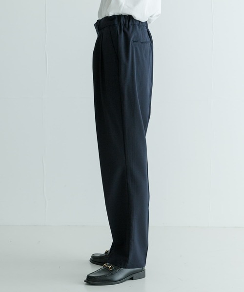URBAN RESEARCH スラックス ハイカウントウールテーパード
