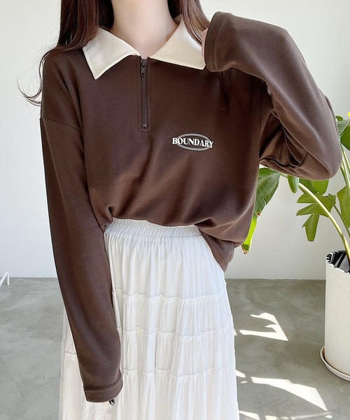 tシャツ ハーフジップロンT レディース : ZOZOTOWN Yahoo!店