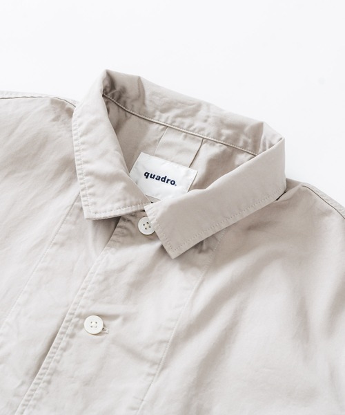 quadro カバーオール 60/2コーマギャバワークジャケット メンズ