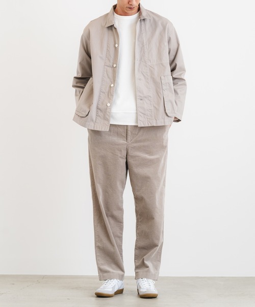 quadro カバーオール 60/2コーマギャバワークジャケット メンズ