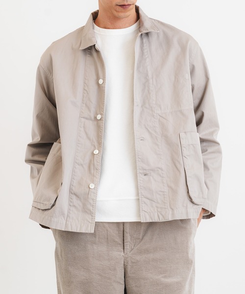 quadro カバーオール 60/2コーマギャバワークジャケット メンズ