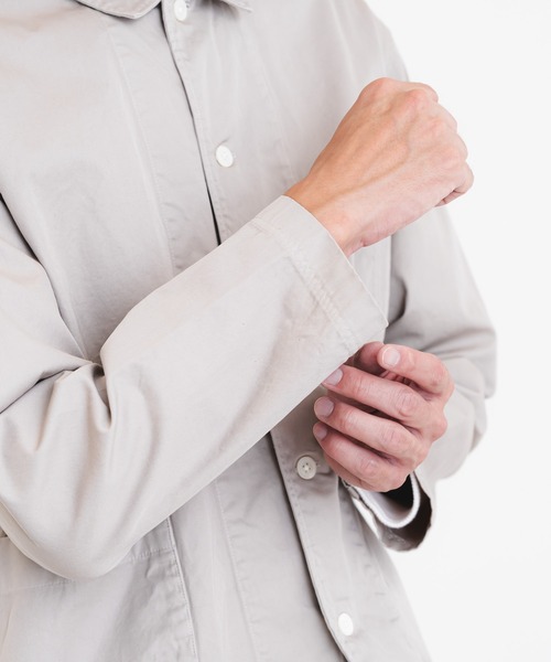 quadro カバーオール 60/2コーマギャバワークジャケット メンズ