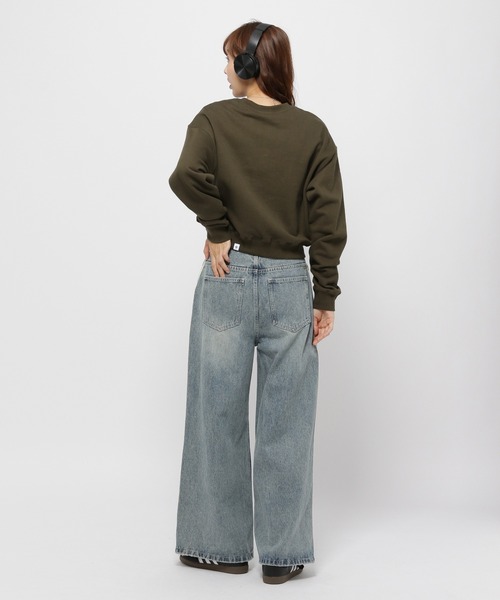 トレーナー スウェット CAVISH／クラシックローズプルオーバー（ウラケ） レディース Cavish トレーナー スウェット CAVISH／クラシックローズプル