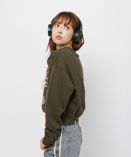 トレーナー スウェット CAVISH／クラシックローズプルオーバー（ウラケ） レディース Cavish トレーナー スウェット CAVISH／クラシックローズプル