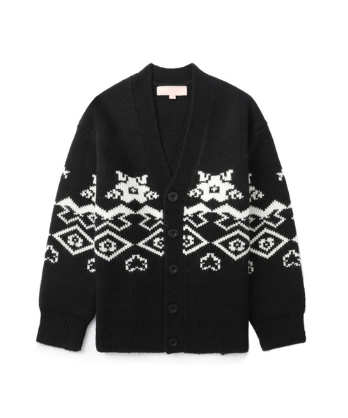 カーディガン BAPY JACQUARD CARDIGAN レディース