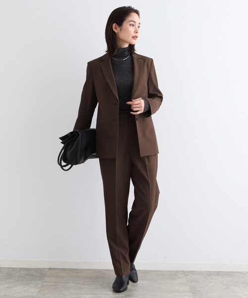未使用/INDIVI/34(XS)セットアップ(ジャケット&パンツ) INDIVI（インディヴィ） スーツ 「日本製／SETUP可能」ゆるシルエット